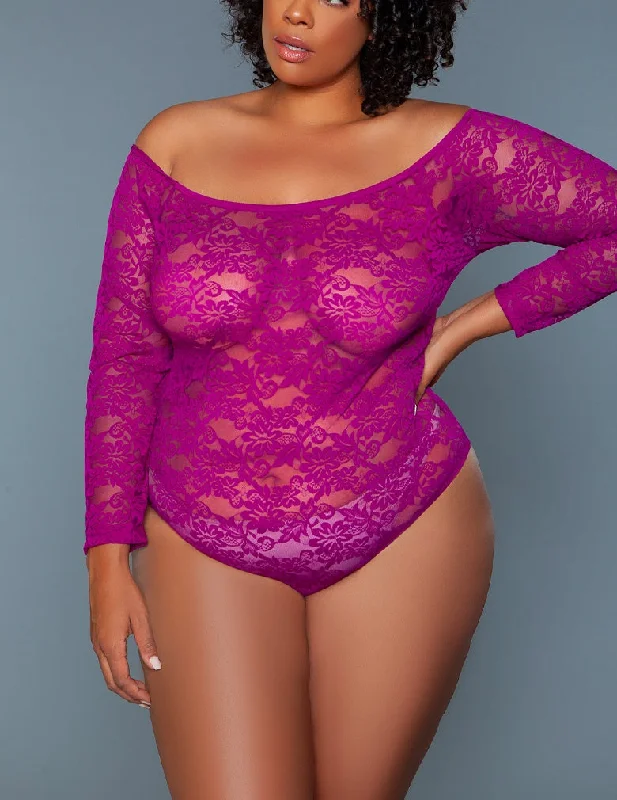 Be Wicked 2248P Marina Dark Magenta Bodysuit