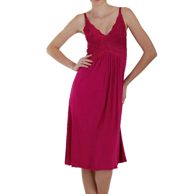 Weekend Discounts to Delight Bliss Knit Nightgown - Berry