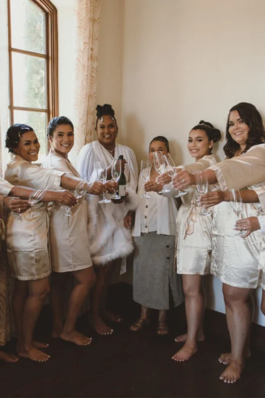 Quick Deals (Set of 9) Bridesmaid Robes Set of 9