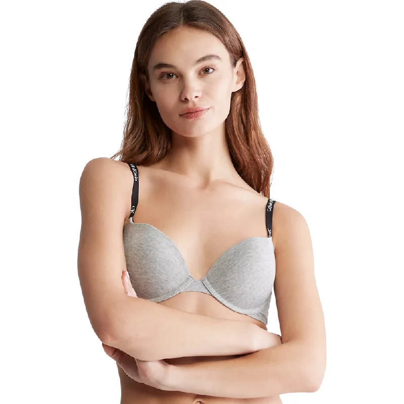 Calvin Klein Underwire Push Up Bra Grey