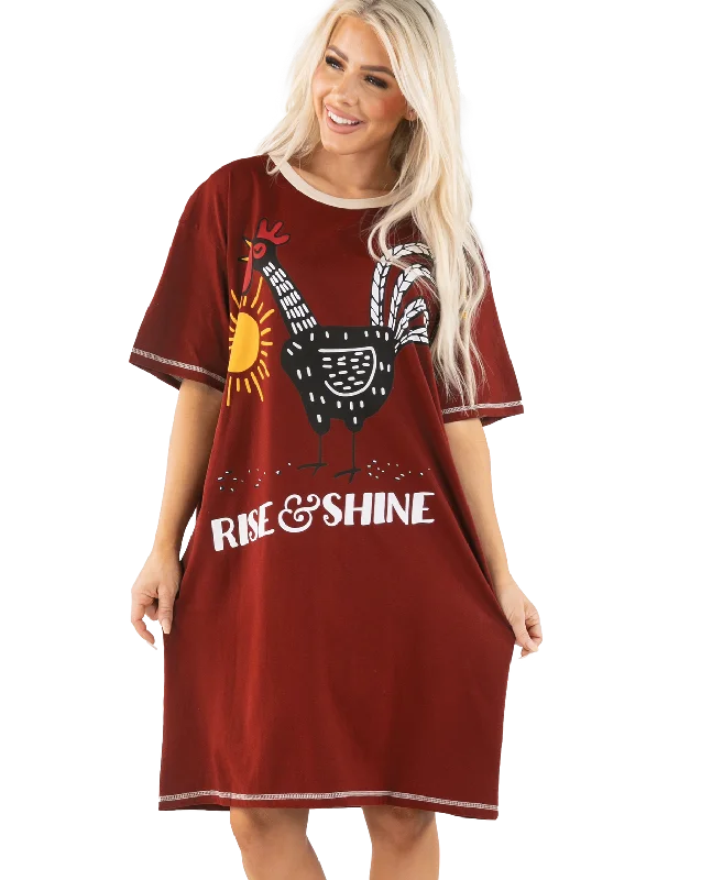 Weekend Discounts to Indulge In Rise & Shine Rooster Nightshirt