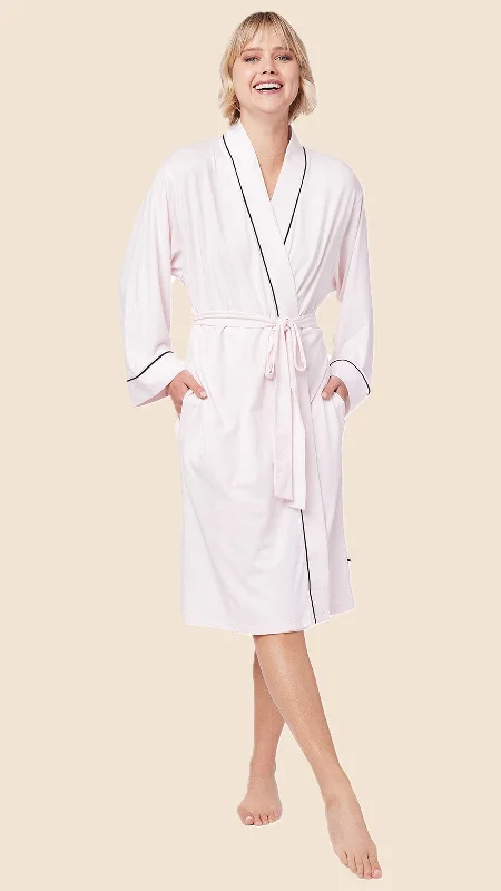 One-Day Only Classic Pima Knit Robe - Pink Moment