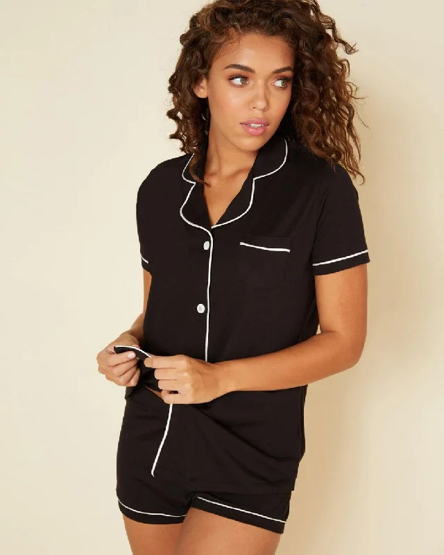 Don't Miss Out Bella Short Sleeve & Boxer PJ Set