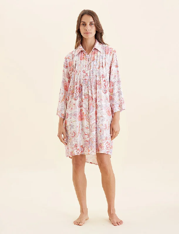 Weekend Discounts to Celebrate Ella Cozy Pleat Front Nightgown