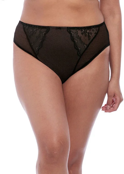 Elomi Charley High Leg Brief, Black