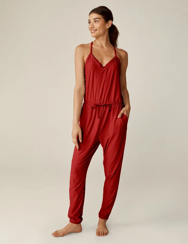 Weekend Deals You Can't Resist Featherweight Dream Lace Racerback Jumpsuit