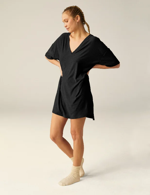 Weekend Discounts to Delight Featherweight V Rested Sleep Tee Dress