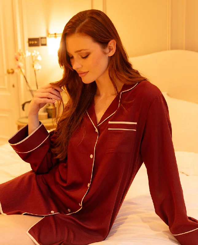 Early Bird Fitzrovia Rust Brown Nightshirt