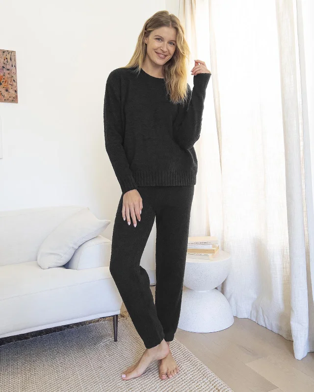 Weekend Offers That Tempt Fuzzy Sweater PJ Set