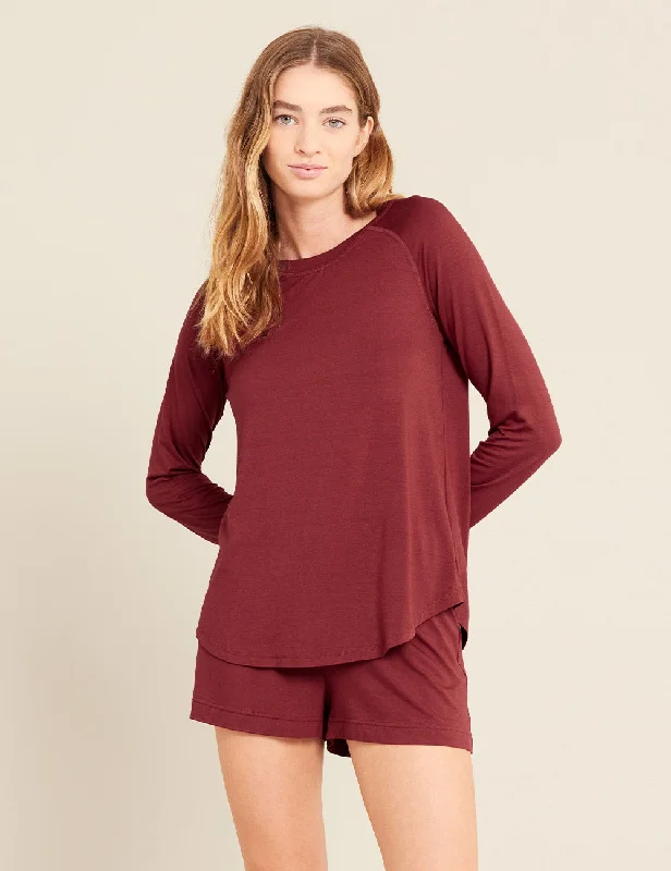Special Discount Goodnight Raglan Sleep Top - Ruby