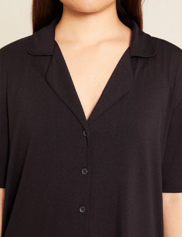 Weekend Savings Extravaganza Goodnight Short Sleeve Sleep Shirt - Black