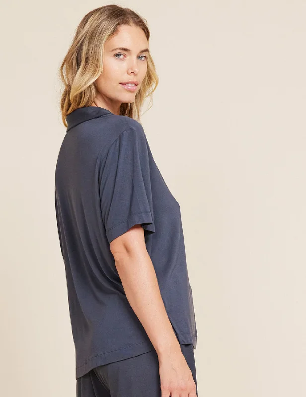 Weekend Deals to Brighten Your Day Goodnight Short Sleeve Sleep Shirt - Storm
