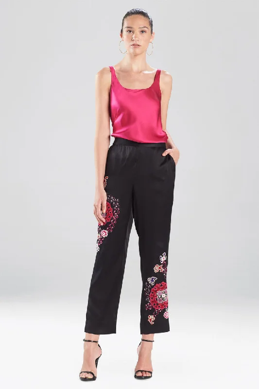Savings Event Kashmir Silk Embroidery Pants