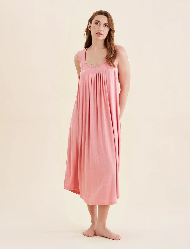 Weekend Discounts to Snag Kate Modal Soft Pleat Front Maxi Nightgown