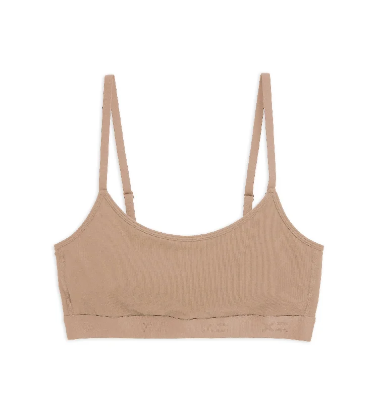 Low Cut Soft Bra - Chai