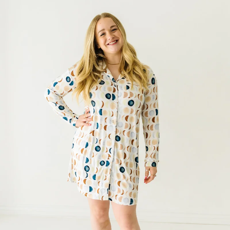 Savings Galore Luna Neutral Women's Long Sleeve Sleep Shirt