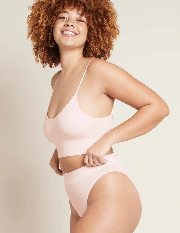 LYOLYTE® Ribbed Low Back Bra - Powder Pink