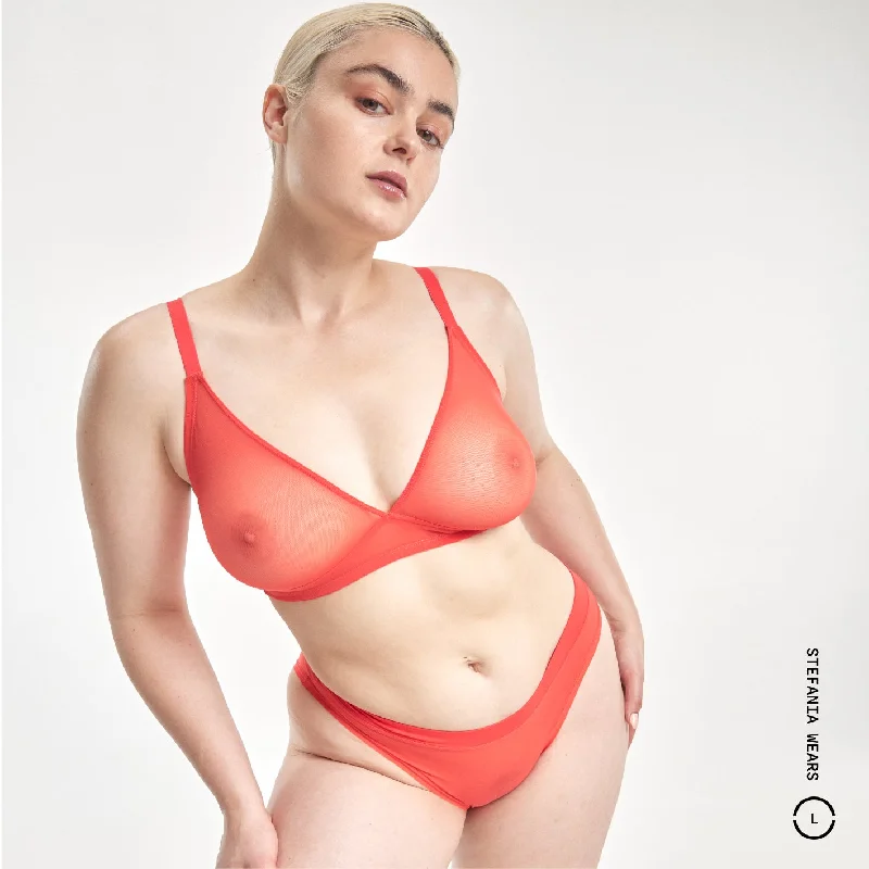 Mesh Triangle Wirefree Bralette - Archive