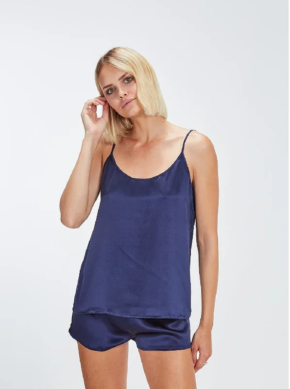 Mega Sale Oscalito Stretch Silk Spaghetti Top