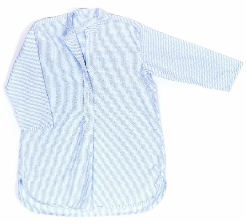 Price Slash Oxford Blue stripe classic shirt - made in England
