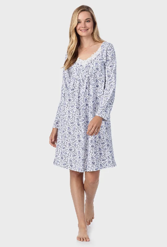 Weekend Discounts You Deserve Petite Floral Cotton Short Nightgown