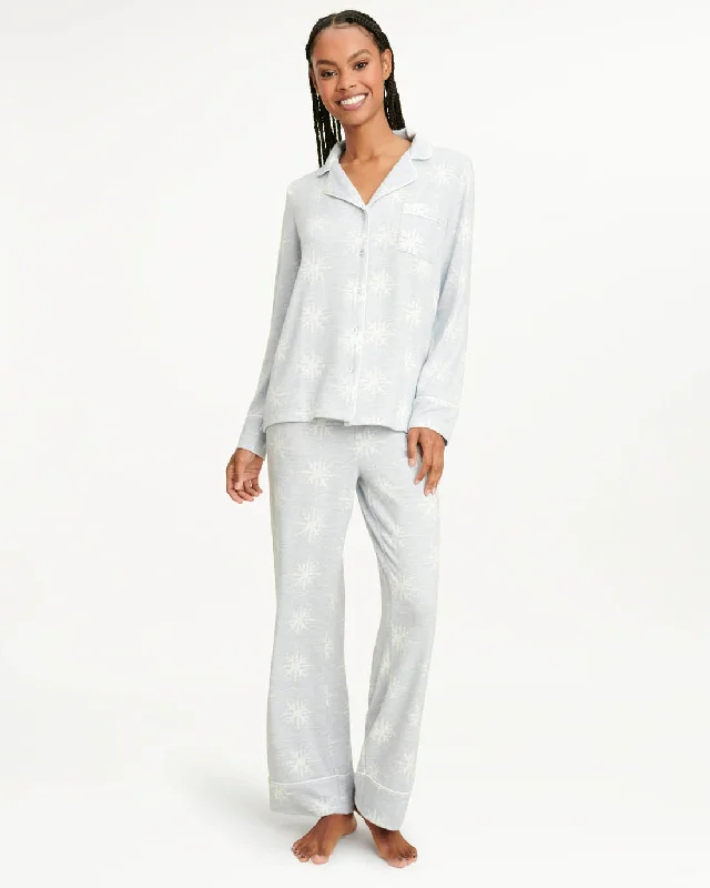 Limited Offer Pillow Soft Long Sleeve PJ Set in Frost