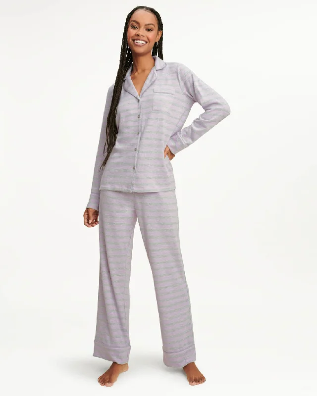 Fantastic Savings Pillow Soft Long Sleeve PJ Set in Lavender