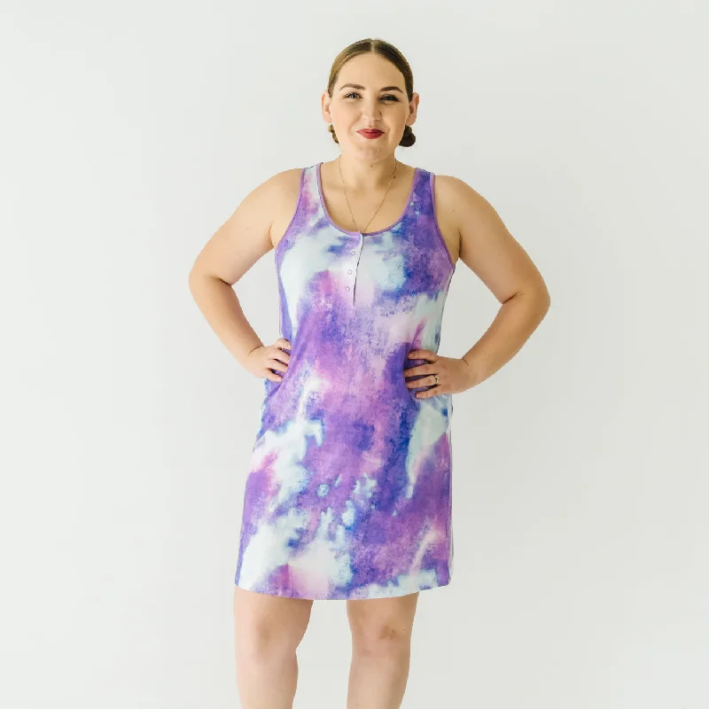 Unbeatable Prices Purple Watercolor Women's Tank Nightgown