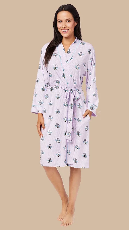 Massive Savings Queen Bee Pima Knit Robe