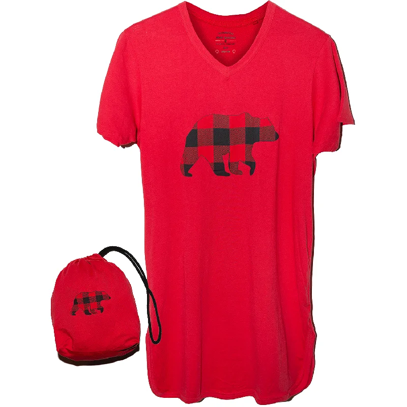 Weekend Bargains to Savor Red Bear Nightshirt in a Bag