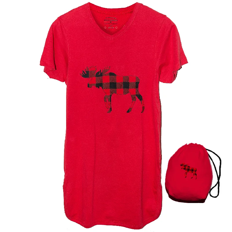 Weekend Savings Sensation Red Moose Nightshirt in a Bag