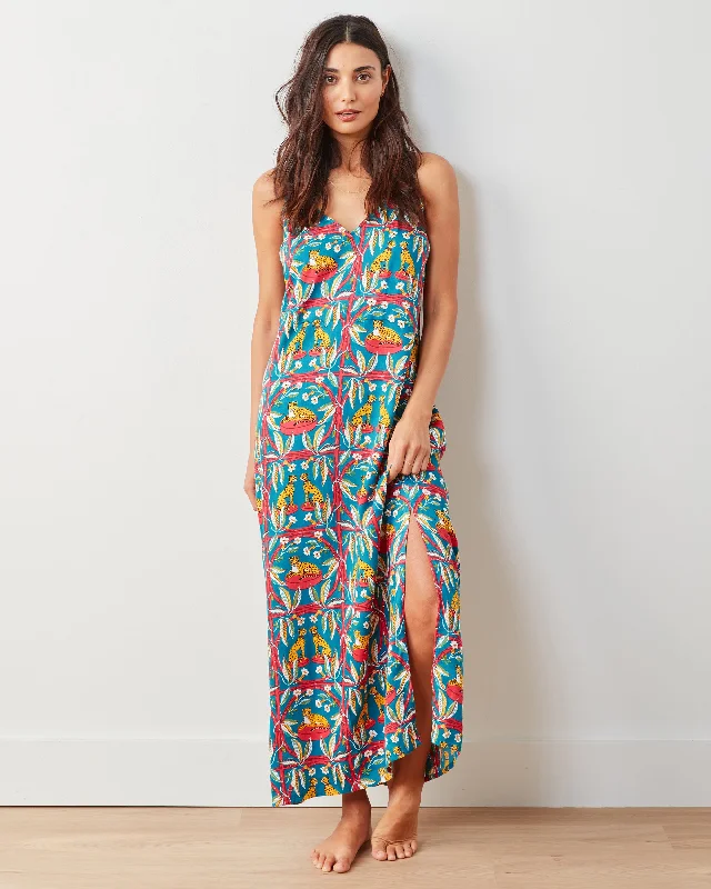 Weekend Deal Royal Cheetah - Satin Chic To Sleep Nightie - Ruby Jade