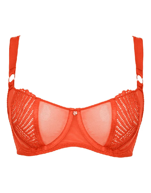 Scantilly Authority Balcony Bra Lava Red