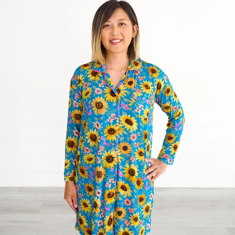 Weekend Deals That Dazzle Sunflower Fields Women's Sleep Shirt