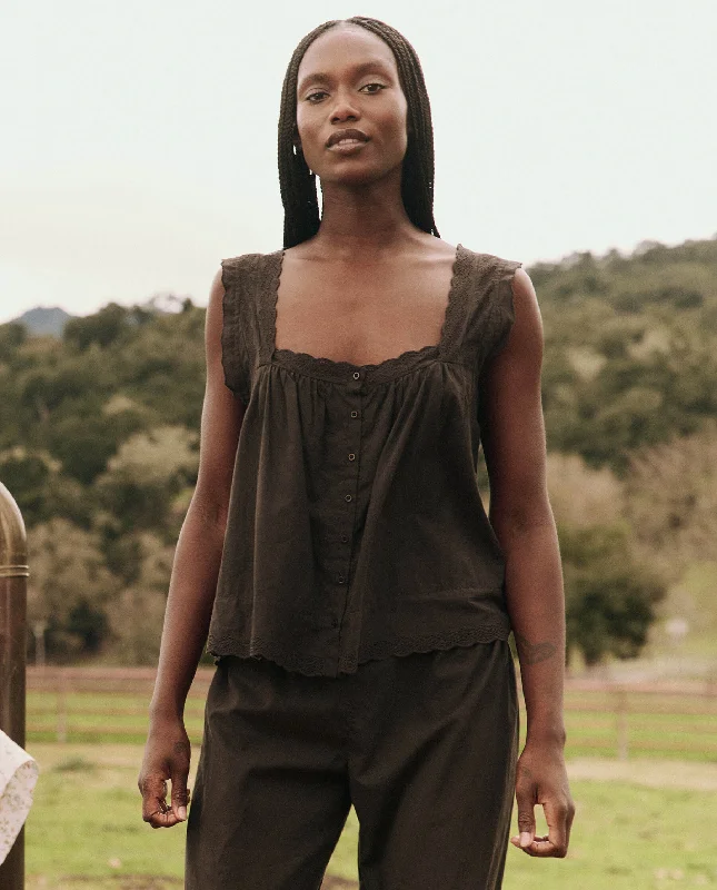 Weekend-Only Price Drops The Eyelet Tank. -- Black