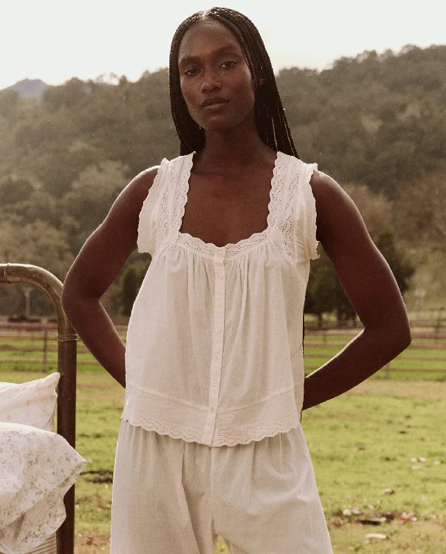 Unbeatable Prices The Eyelet Tank. -- True White