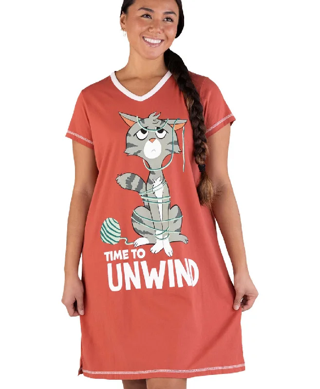 The Best Deal Unwind Kitty Nightshirt
