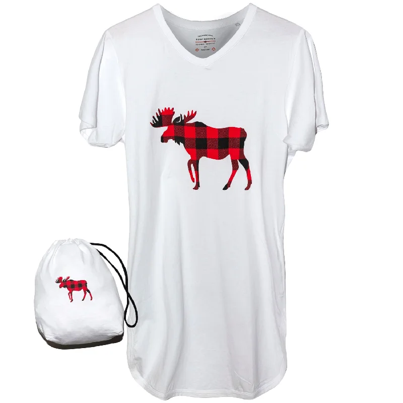 Can't Resist White Moose Nightshirt in a Bag