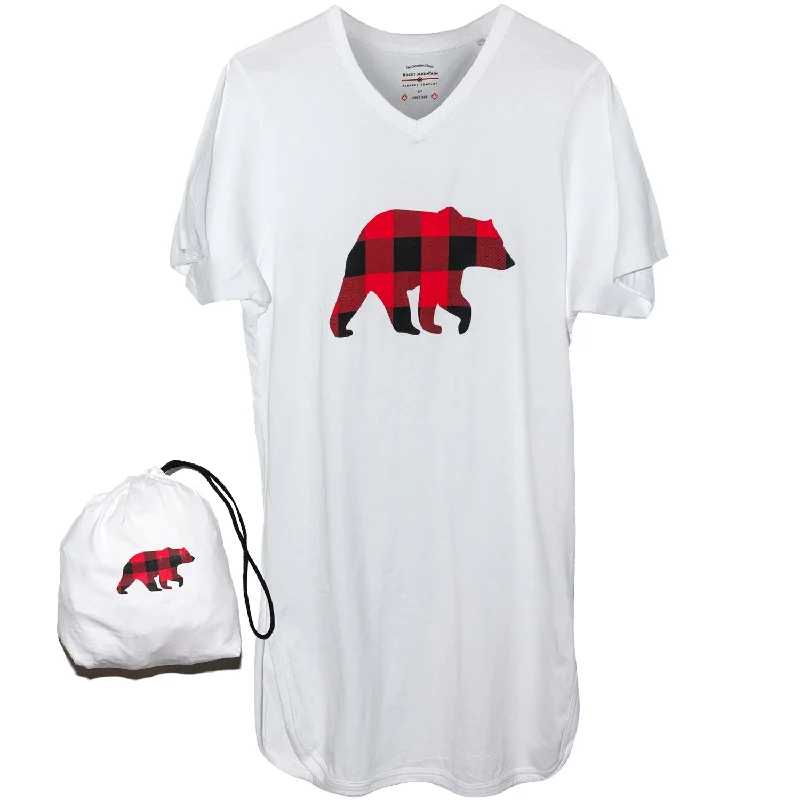 Weekend Specials to Relish White Bear Nightshirt in a Bag