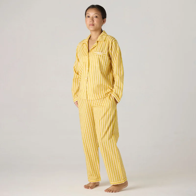 Midnight Sale Women Lemon Striped Pajama Set