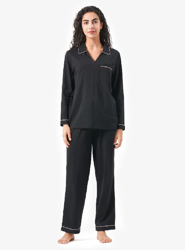 Weekend Deals That Impress Women's Cotton Long Sleeve Pajama Set