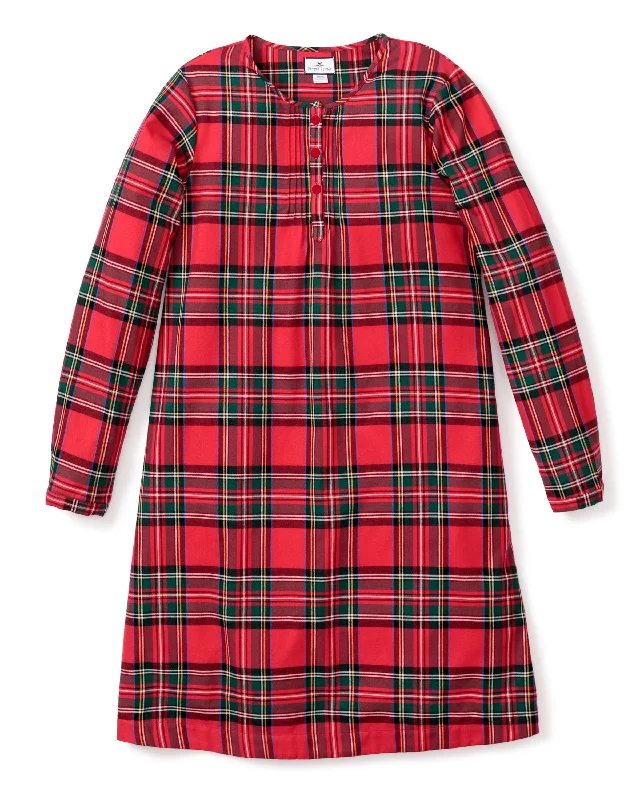 Weekend Wonders Await! Women's Brushed Cotton Beatrice Nightgown in Imperial Tartan