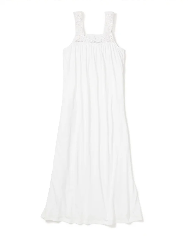 Weekend Bargains to Love Women's Pima Camille Nightgown in White