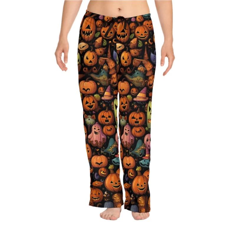 Bonus Offer Women’s Halloween Pajama Pants with Festive Halloween Print