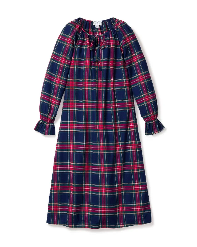 Reduced Price Women's Brushed Cotton Delphine Nightgown in Windsor Tartan
