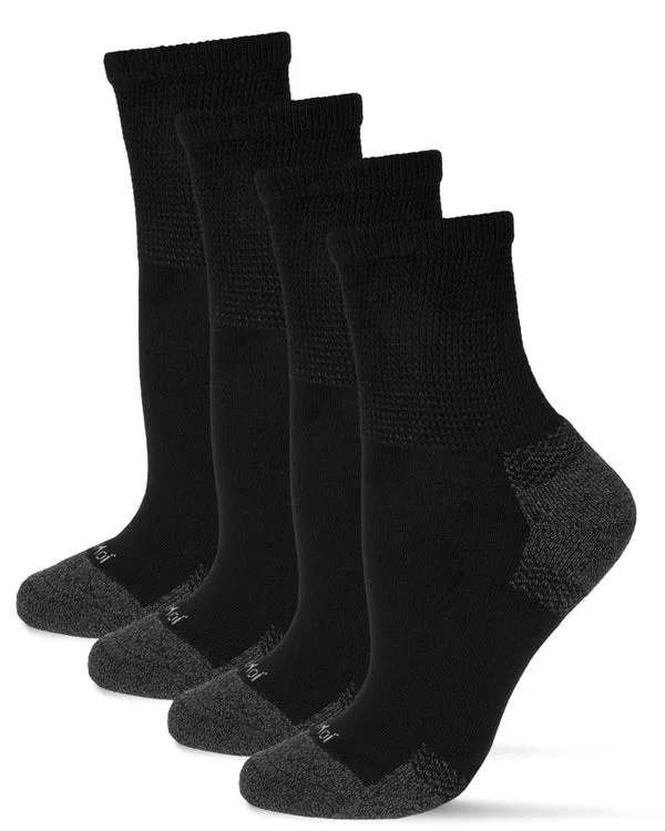 Massive Deal Diabetic Cushioned Quarter Ankle Socks by Me Moí - 2 Pairs