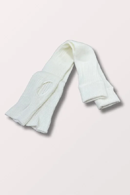 Unwind with Weekend Discounts 27 Inch Stirrup Leg Warmers - White
