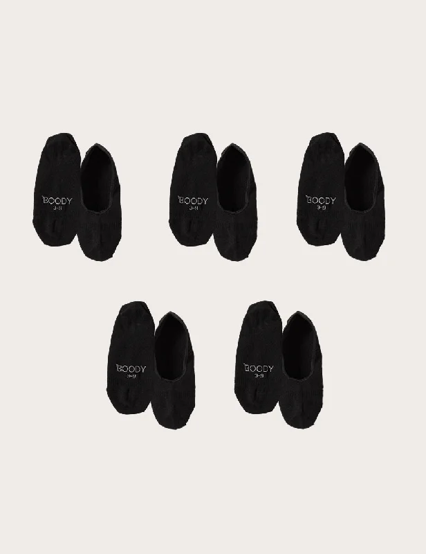 Deal Alert 5-Pack Women's Everyday Low-Cut Hidden Socks - Black