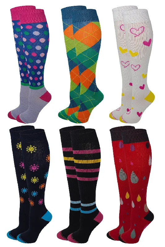 Exclusive Offer Compression Knee High Socks | Women's Graduated (6 pairs)