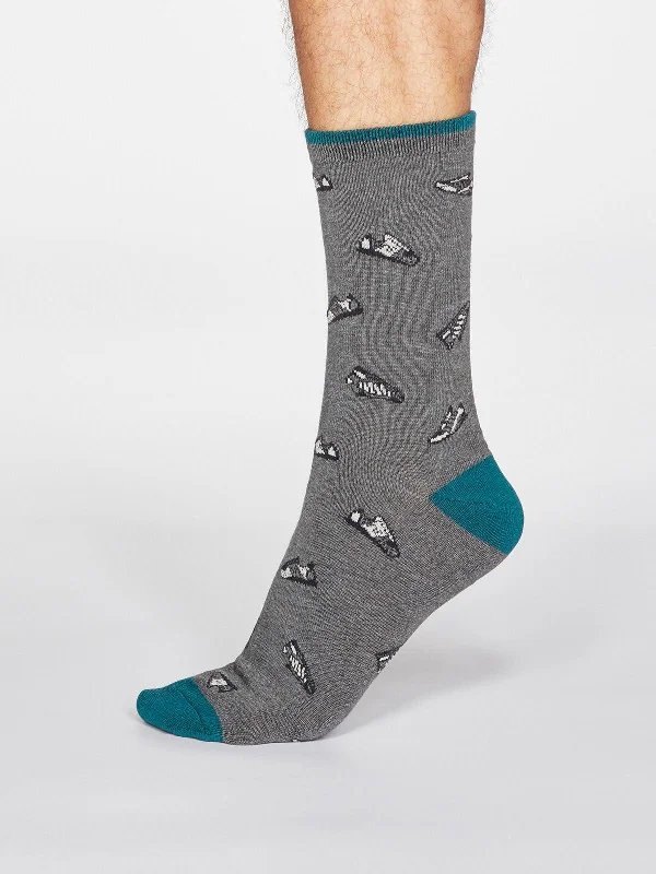 Weekend Bargains Galore Aiden Trainer Socks - Dark Grey Marle